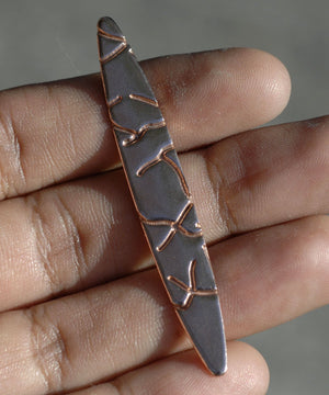 Eye in Texture Enameling Stamping Soldering Blanks - Variety of Metals - Handmade - 6 pieces