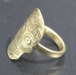 Sugar Skull Ring Calavera Lots of Details Traditional Day of Dead, size 6 Handmade Ring Blanks, DIY Ring