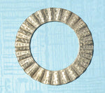 Hammered Geo Shaped Wave Donut Variety of Metals,