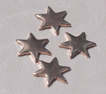 Tiny Star Shaped Blanks, 11mm Stamping Enameling Enameled, variety of metals