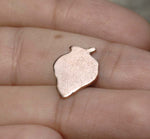 Strawberry 16mm for Enameling  Blanks Shape Cutout for Soldering Stamping Texturing Metalworking - 4 pieces