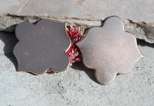 Copper Blank for Copper Enameling - Arabic Flower
