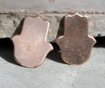 Hamsa 24.7mm x 19.8mm Cutout for Soldering Blanks Stamping Texturing- Variety of Metals - 5 pieces