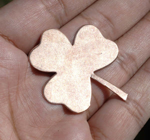 Three Leaf Clover Blank for Enameling Stamping Metalworking Blanks Variety of Metals, 4 Pieces