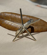 Copper Claw Diamond Ring with, Heavy Rope Textured Metal Cane Wire Handmade Claw Ring Setting 100% For Natural Stones - Size 7