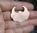 Copper Art Nouveau Earring Blank Shape  for Enameling Metalworking Polished Blanks Variety of Metals,