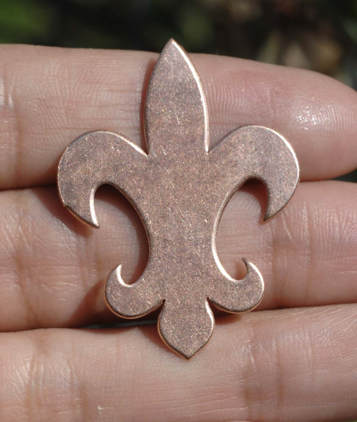 Fleur De Lis Charm 39mm x 29.6mm for Enameling Stamping Texturing Blank - Metal Supplies, Variety of Metals