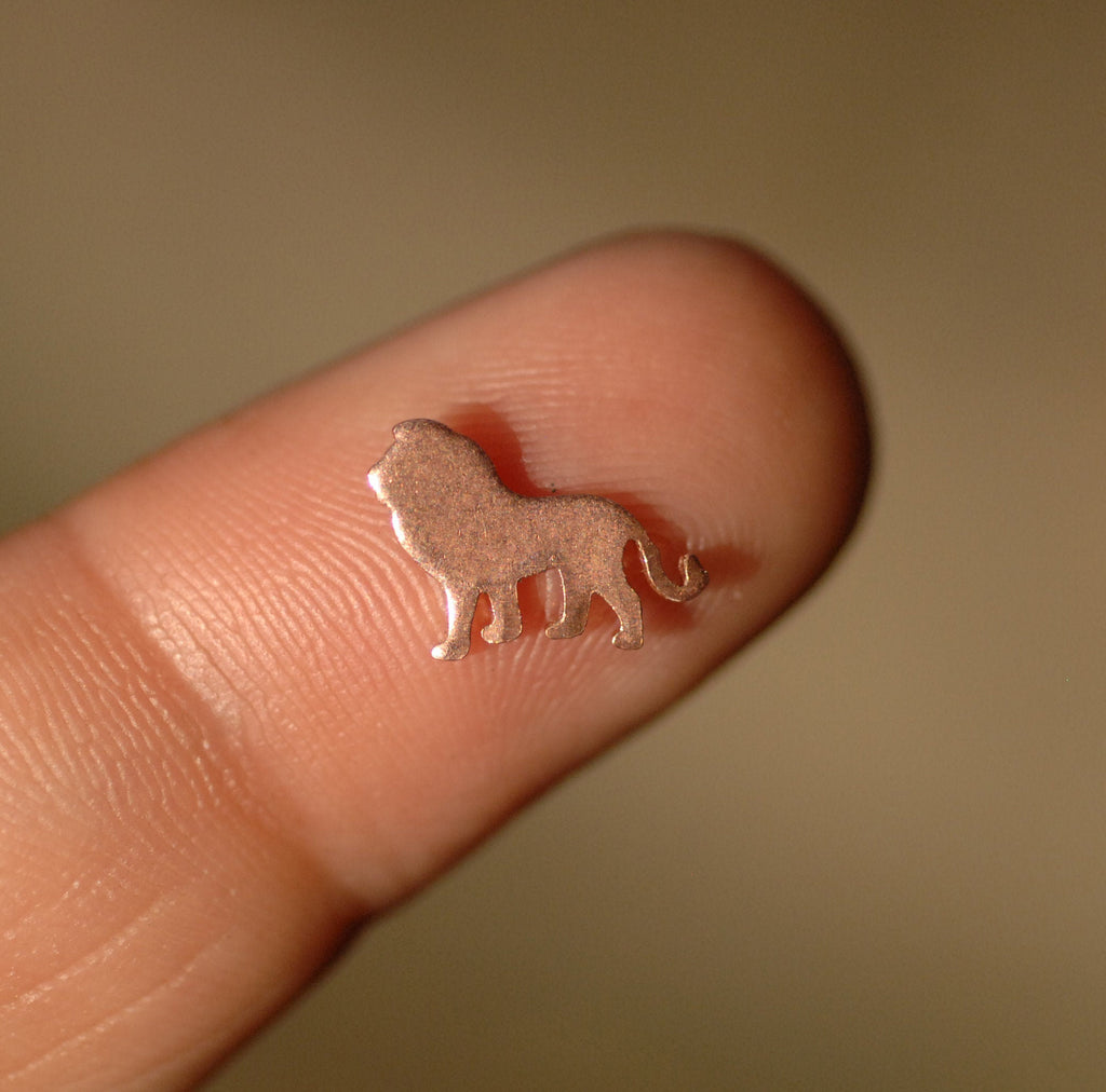 My MOST Super Tiny Realistic Lion Blank Metal Cutout for 24g DIY Tiny Blanks for Jewelry Making Mini shapes, Supplies by SupplyDiva