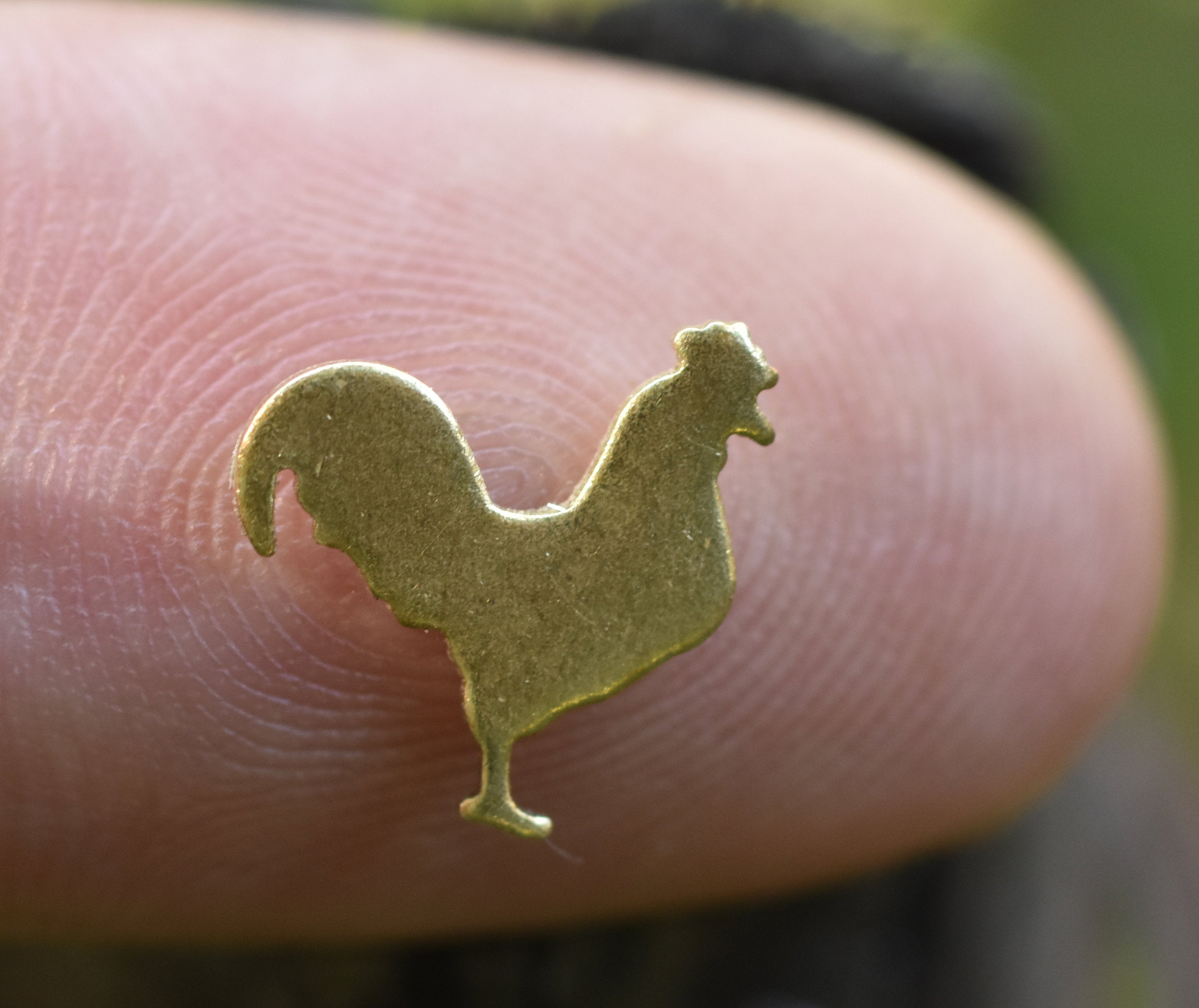 Tiny realistic rooster miniature blank for soldering