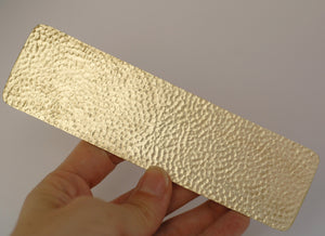 Hammered Cuff Strip Bracelet Blanks - DIY Bracelet 1 inch wide by 6 inch long, Solid copper, Raw brass, Pure bronze