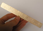 Hammered Cuff Strip Bracelet Blanks - DIY Bracelet 3/4 inch wide by 6 inch long, solid copper, raw brass, pure bronze