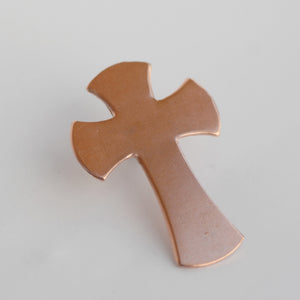 Large Cross pendant blank for Copper Enameling and making jewelry Metal Blanks brass, bronze, nickel silver 20g