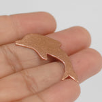 Dolphin Shapes 33mm x 22mm Metal Blanks - Nickel Silver