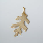 Detailed leaf blanks - oak leaves - Solid copper, Raw brass, Pure bronze, Nickel silver metal blanks for pendants