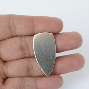Teardrop shield shape, metal blanks for making jewelry, copper, brass, bronze, nickel silver