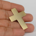 Religious Cross metal blanks 36mm x 27mm copper, brass, bronze, nickel silver, 24g, 22g, 20g