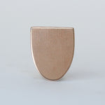 Small shield shape cone metal blanks 17mm x 14mm for making jewelry - copper, brass, bronze, nickel silver