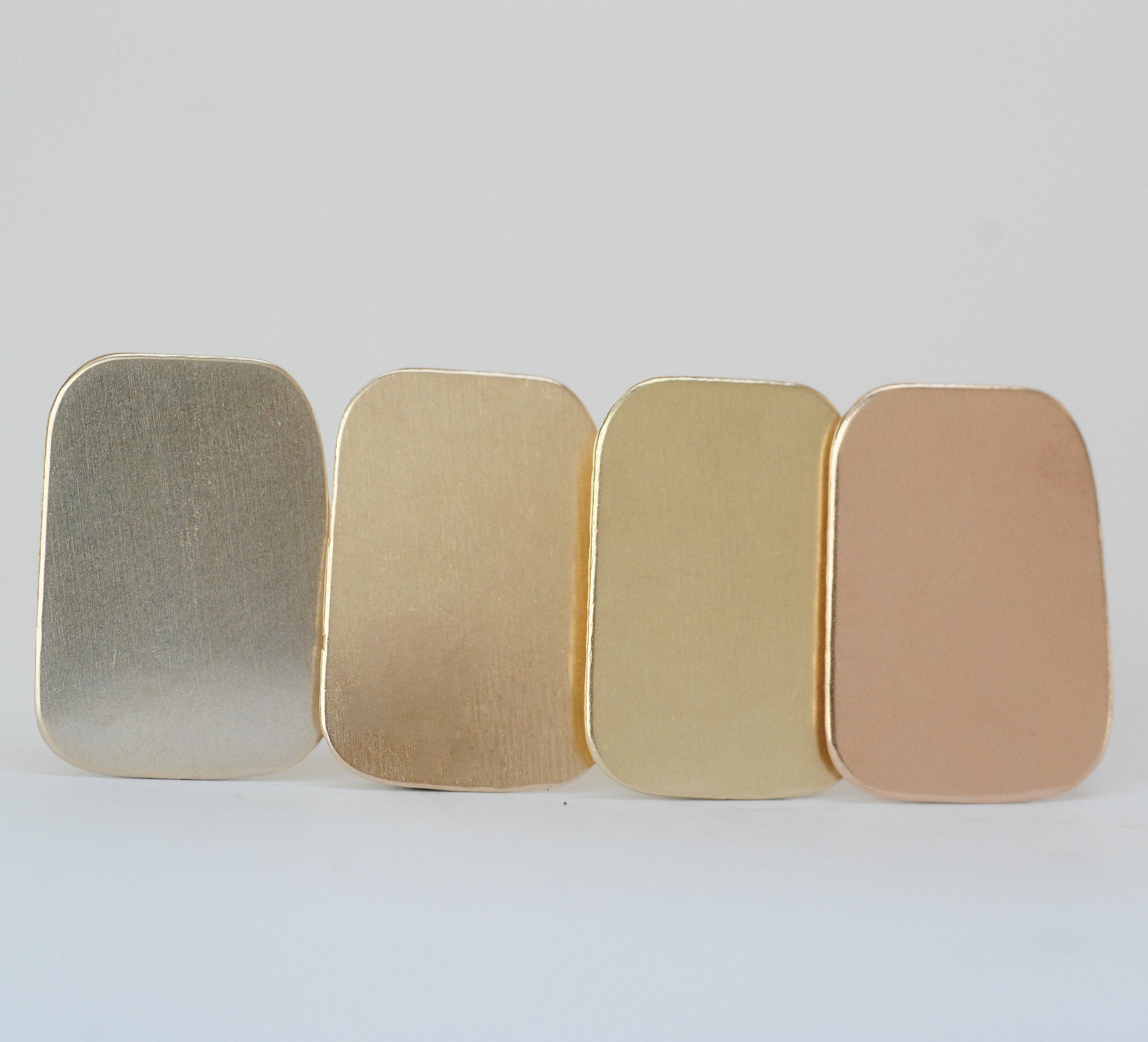 Freeform Rectangle shapes, organic metal blanks for making jewelry 20g 22g 24g copper, brass, bronze, nickel silver