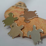 Sea Turtle Blanks for Copper Enamel or Hand Stamping - 20mm x 23mm