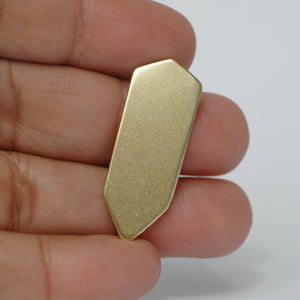Crystal shaped metal blanks for making jewelry 20g 22g 24g copper, brass, bronze, nickel silver