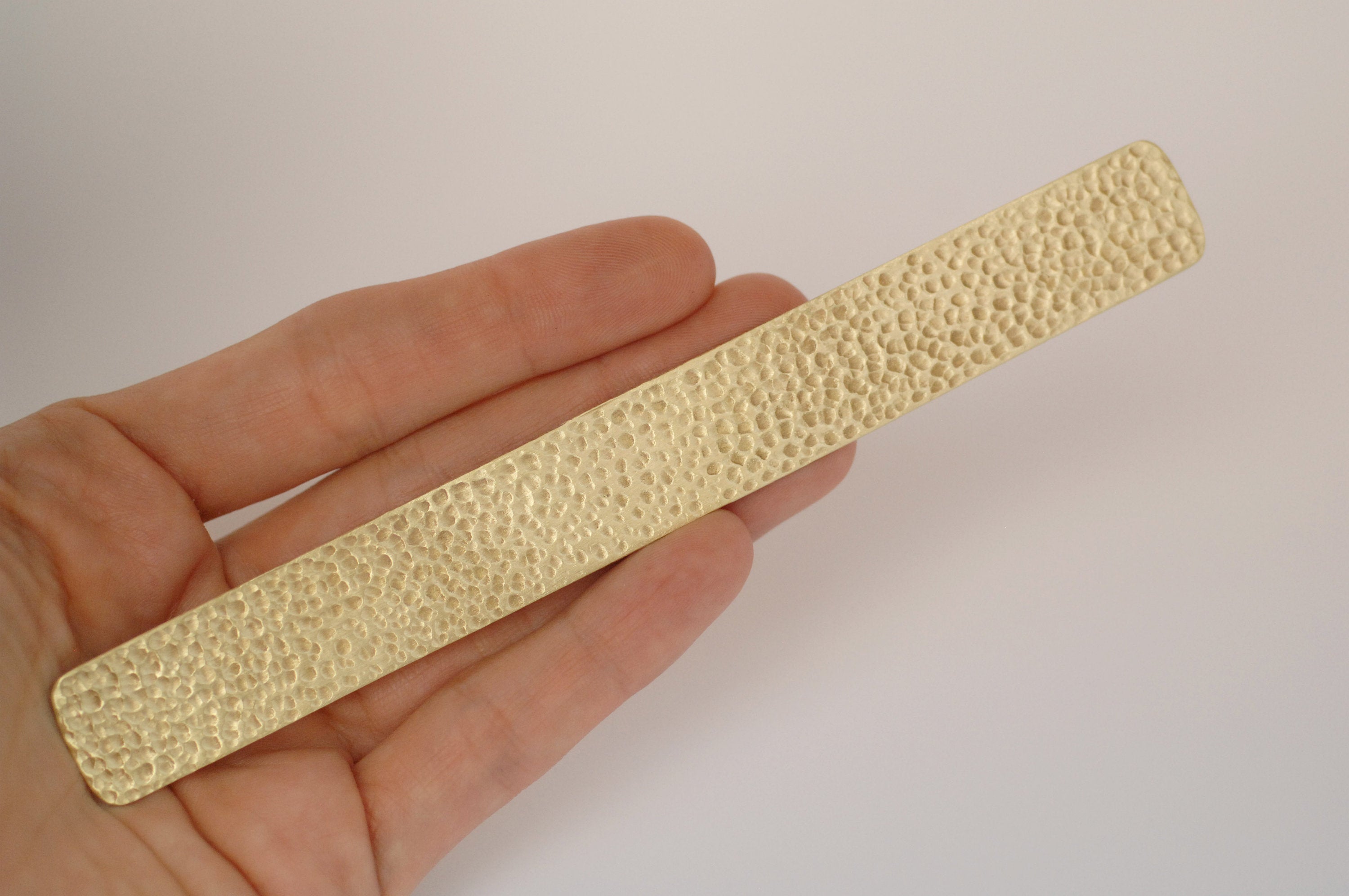 Hammered Cuff Strip Bracelet Blanks - DIY Bracelet 3/4 inch by 6 inch long