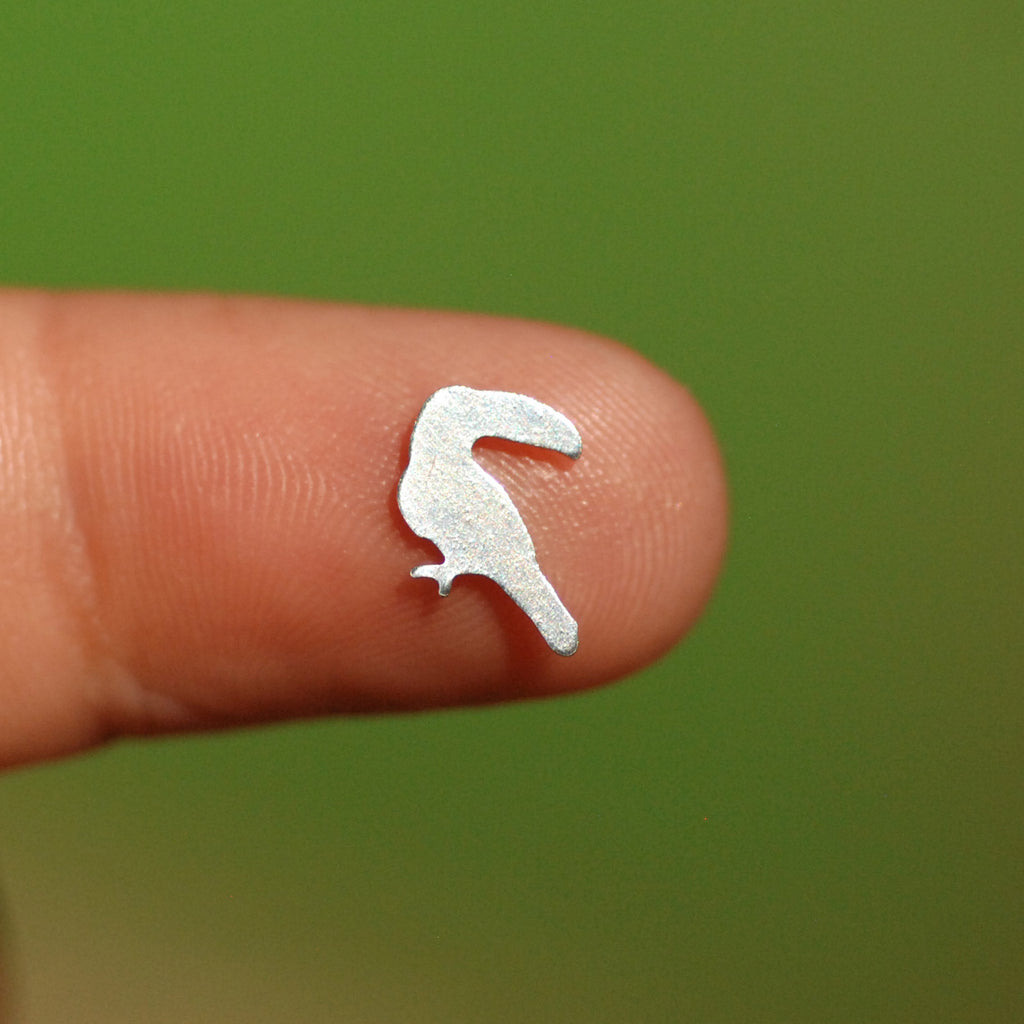 My MOST Super Tiny Realistic Toucan Bird Blank Metal Cutout for 24g DIY Tiny Blanks for Jewelry Making Mini shapes, Supplies by SupplyDiva