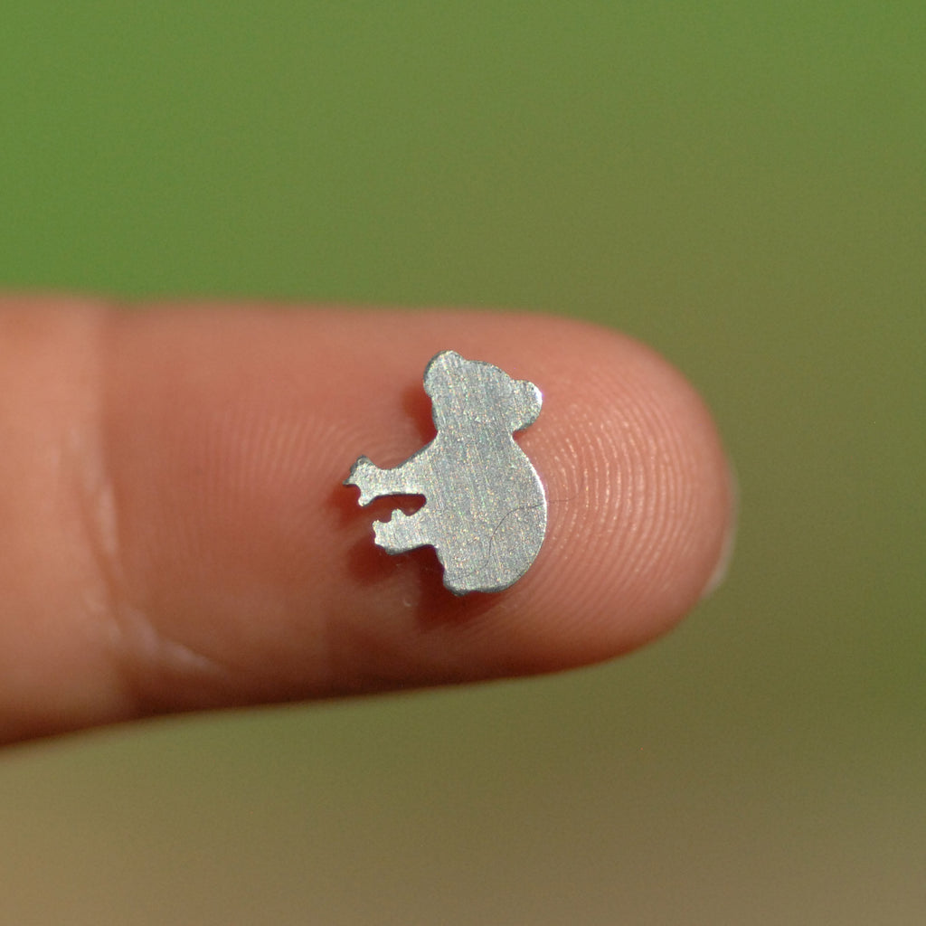 My MOST Super Tiny Realistic Koala Bear Blank Metal Cutout for 24g DIY Tiny Blanks for Jewelry Making Mini shapes, Supplies by SupplyDiva