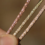 Flourish patterned gallery wire for making rings 2.8mm wide ring band