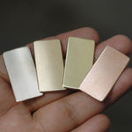 Rectangle shapes 30mm x 15mm 24g 22g 20g metal blanks for making jewelry, copper, brass, bronze, nickel silver