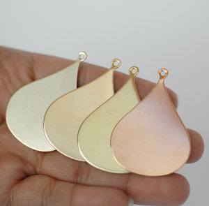 Copper Blanks Arabic teardrop Earring Shape Blanks for Enameling or hand stamping Enamel Supplies by SupplyDiva