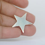 Star shapes - metal blanks 23mm for jewelry making, copper, brass, bronze, or nickel