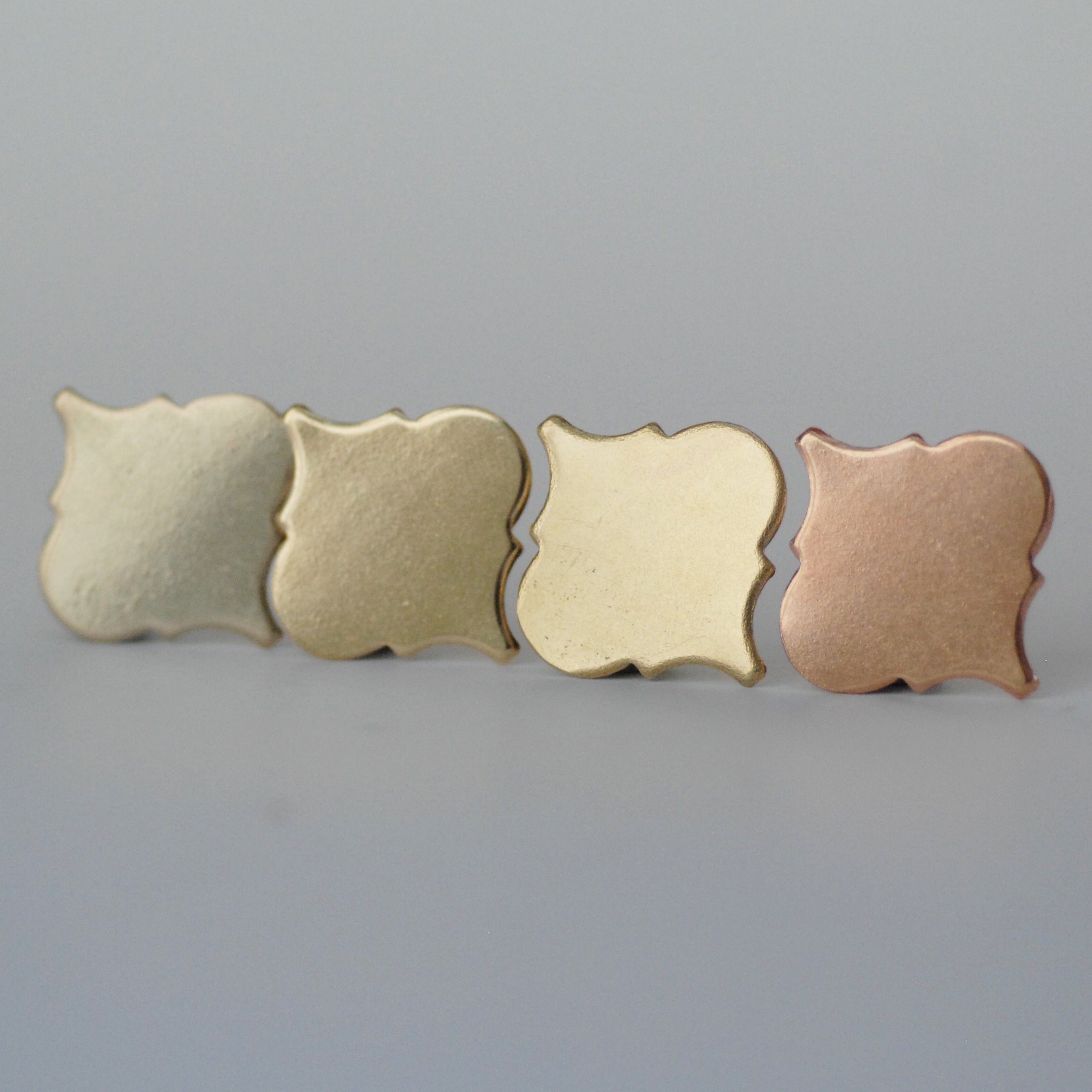 Small Moroccan Inspired metal blanks for making jewelry - copper, brass, bronze, nickel silver