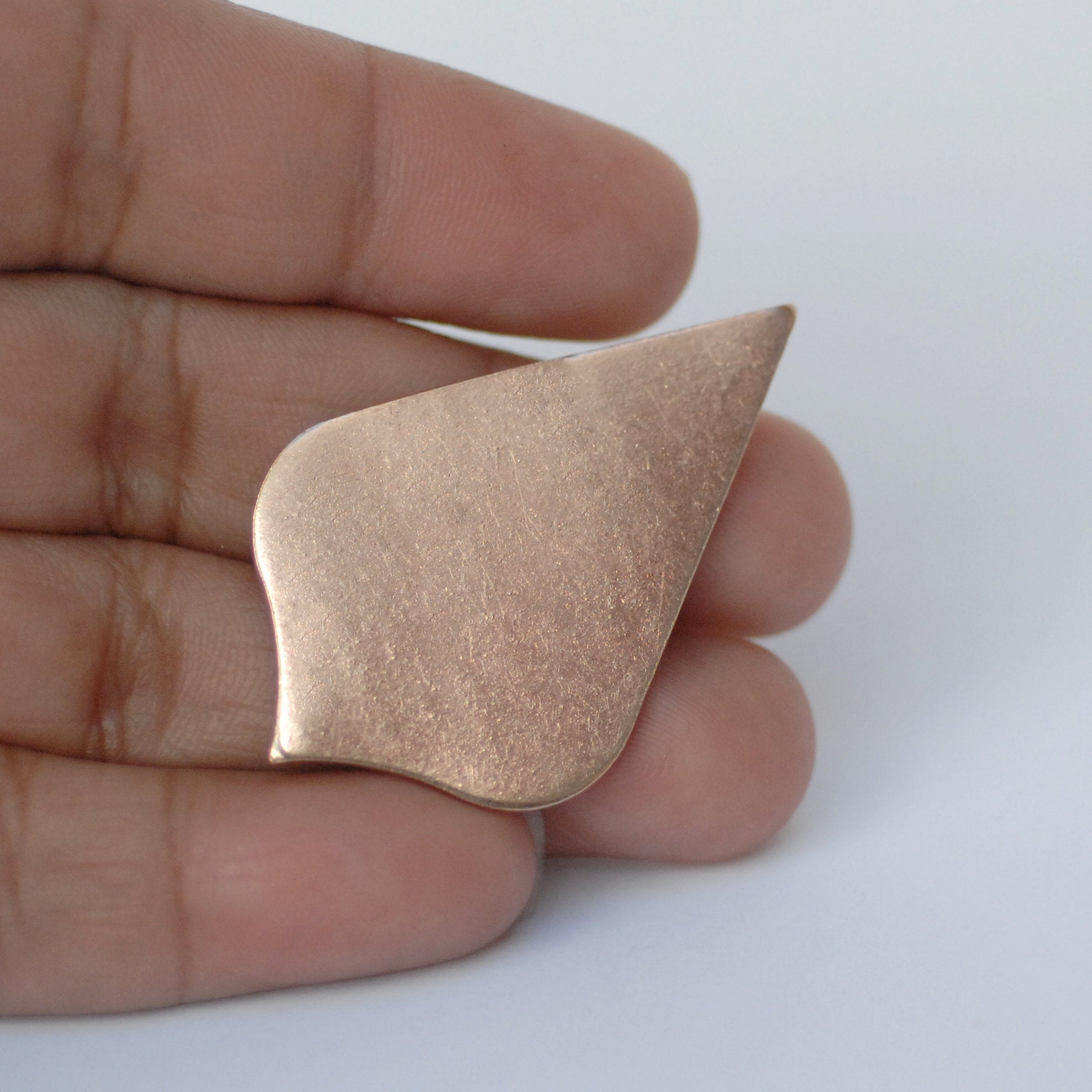 Large Pointed Moroccan Teardrop II Blank Shape for Copper Enameling Hand Stamping Texturing Soldering, Brass, Bronze Blanks