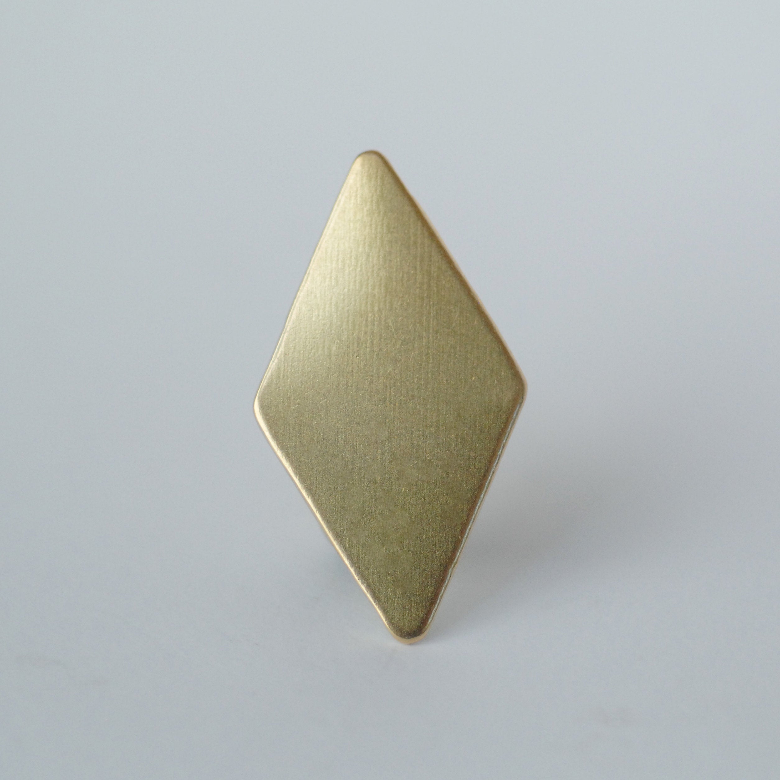 Metal Blanks Diamond Shape 36mm x 19.5mm copper, brass, bronze, or nickel silver