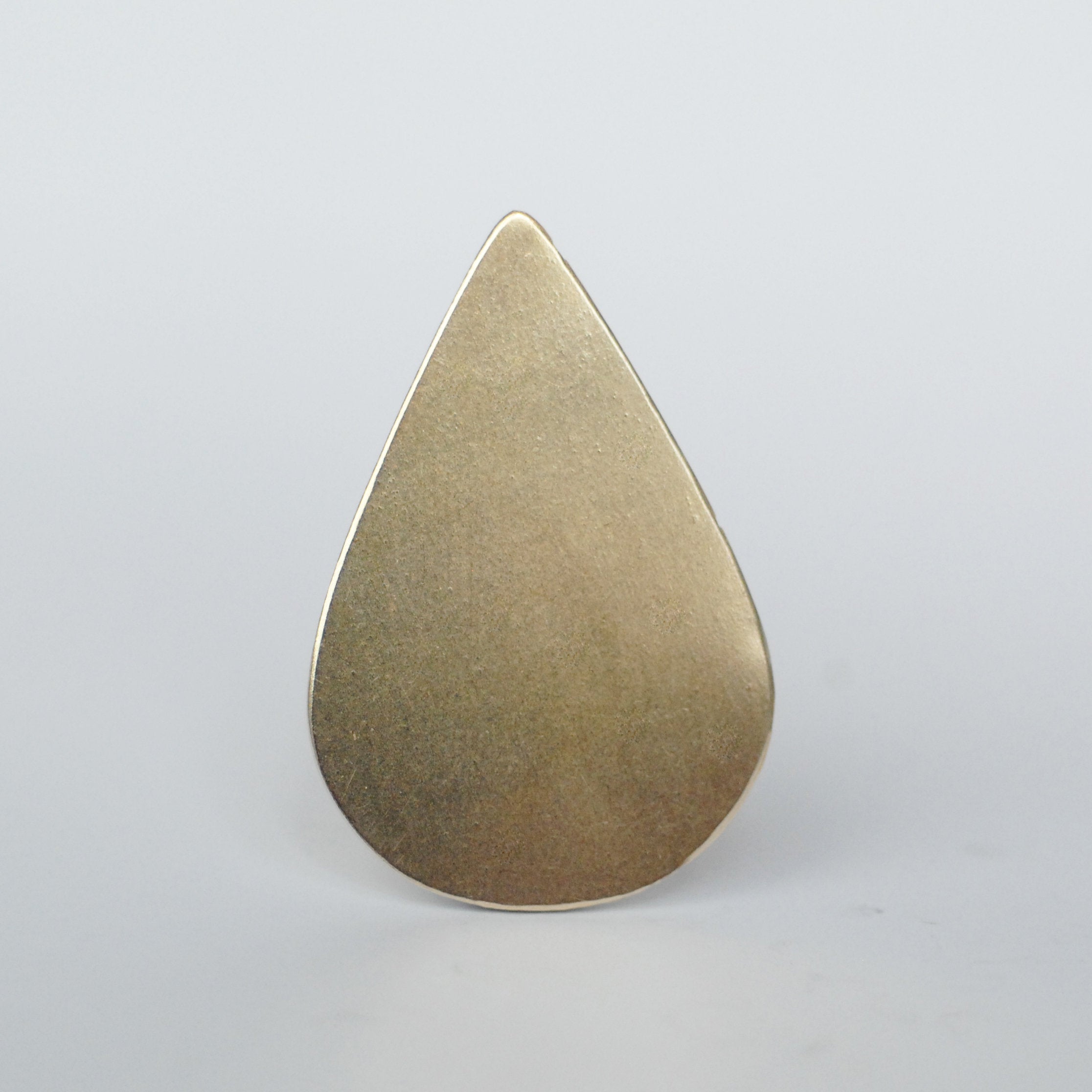 Large Pointed Teardrop 51mm x 34mm metal blanks for making jewelry Solid copper, brass, bronze, nickel silver