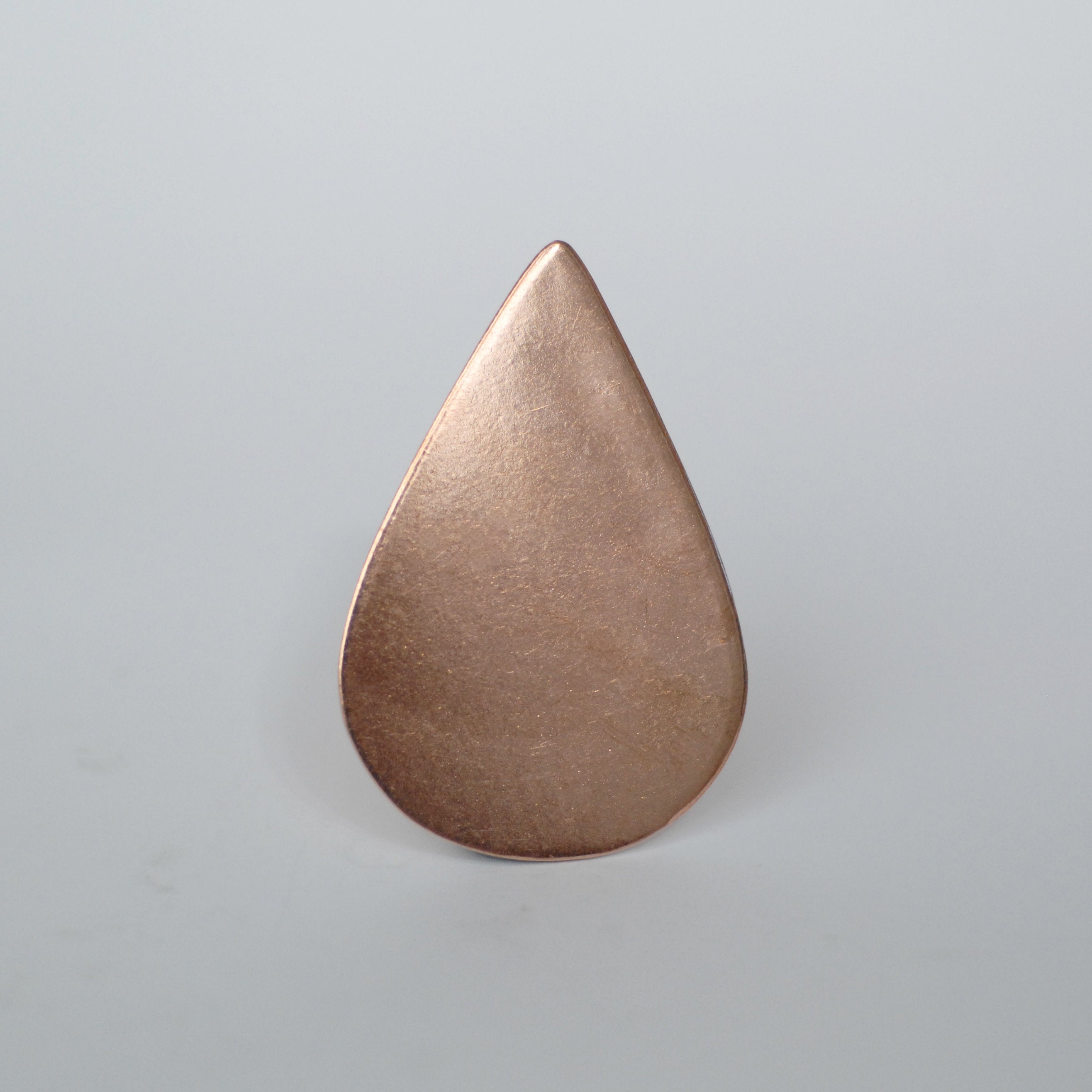 Large Pointed Teardrop 51mm x 34mm metal blanks for making jewelry Solid copper, brass, bronze, nickel silver
