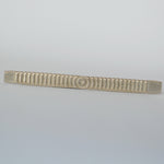 Ring band blank strip with circle texture, Solid copper, raw brass, pure bronze, Nickel silver
