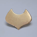 Fox face Blanks for Earrings - Arabic Curvy Geometric Shaped - copper, brass, bronze, nickel silver