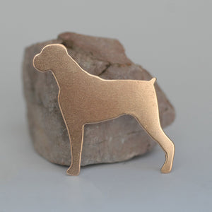 Boxer Dog shapes for making jewelry, keychains, metal blanks copper, brass, bronze, nickel silver