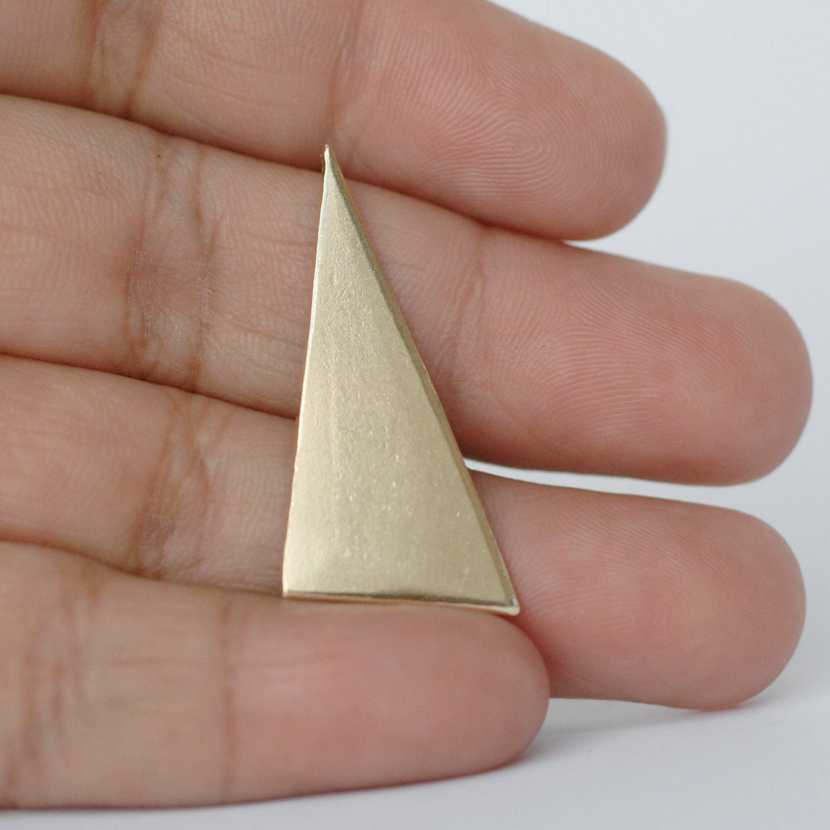 Geometric long Triangle shape 15mm x 30mm solid copper blanks for ...