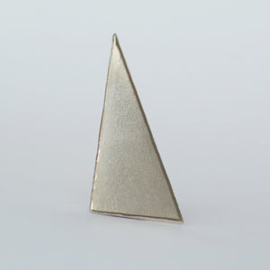 Geometric long Triangle shape 15mm x 30mm solid copper blanks for Enameling, raw brass, pure bronze, nickel silver, 24g 22g 20g