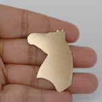 Horse head shaped metal blanks for making pendants and jewelry, Horse face copper, brass, bronze, nickel silver 24g 22g 20g