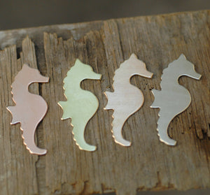 Seahorse Cute Blanks Enameling Stamping 100% Copper Blank brass, bronze, nickel silver 24g 22g 20g