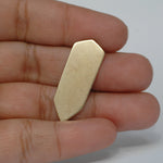 Crystal shaped metal blanks for making jewelry 20g 22g 24g copper, brass, bronze, nickel silver