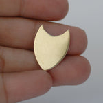 Owl face or shield shape for making jewelry 24g 22g 20g copper, brass, bronze, or nickel silver