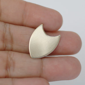 Owl face or shield shape for making jewelry 24g 22g 20g copper, brass, bronze, or nickel silver