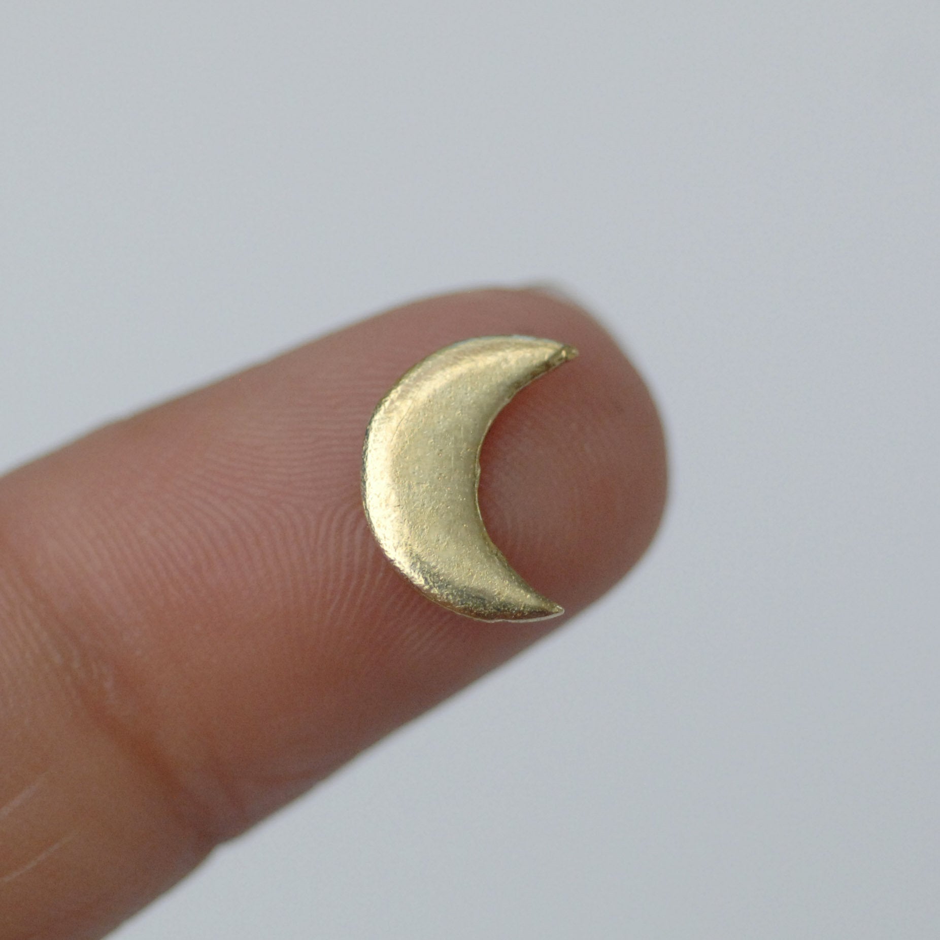 Blank Tiny Shape Crecent Moon 10mm x 8mm 22g or Enameling Tiny Blanks for Jewelry Making Soldering Blanks - 8 pieces Mini shape