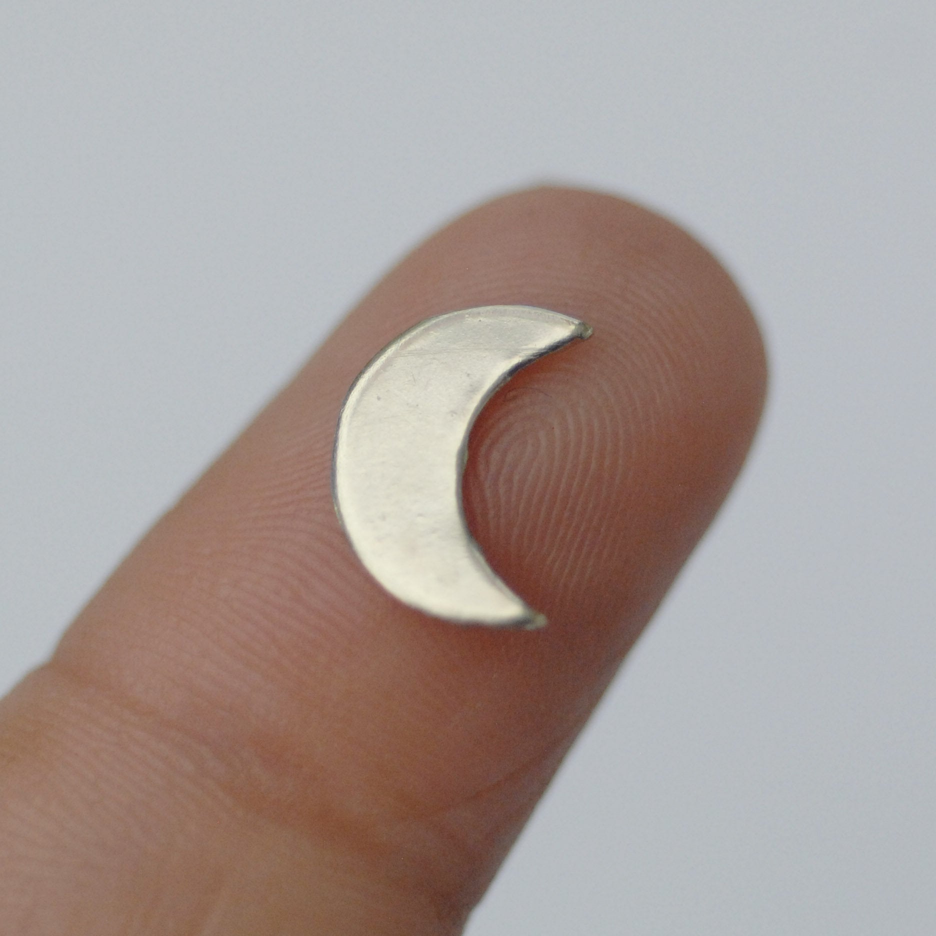 Blank Tiny Shape Crecent Moon 10mm x 8mm 22g or Enameling Tiny Blanks for Jewelry Making Soldering Blanks - 8 pieces Mini shape