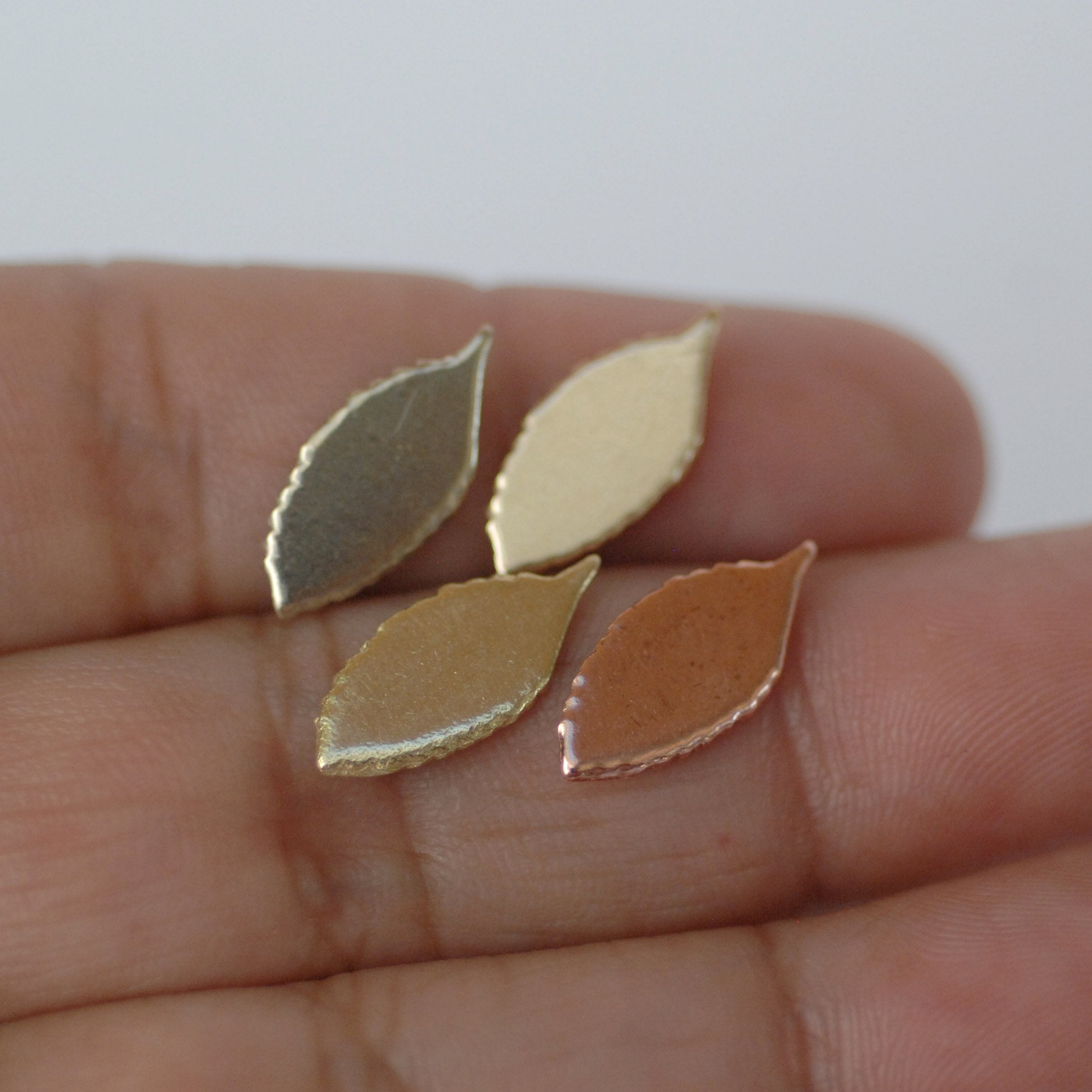 Tiny Leaf shapes - Leaves blank shape for making jewelry