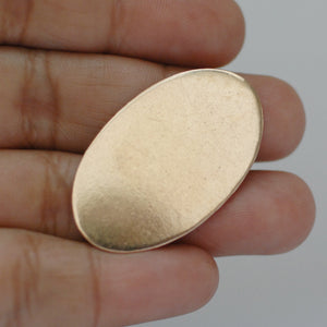 Metal blanks Oval shapes 35mm x 22mm for hand stamping 26g 24g 22g 20g copper, brass, bronze, nickel silver